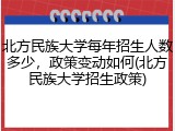 北方民族大学每年招生人数多少，政策变动如何(北方民族大学招生政策)