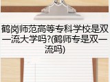 鹤岗师范高等专科学校是双一流大学吗?(鹤师专是双一流吗)