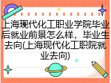 上海现代化工职业学院毕业后就业前景怎么样，毕业生去向(上海现代化工职院就业去向)