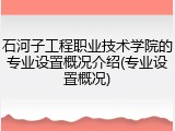 石河子工程职业技术学院的专业设置概况介绍(专业设置概况)