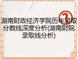湖南财政经济学院历年录取分数线深度分析(湖南财院录取线分析)