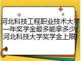 河北科技工程职业技术大学一年奖学金最多能拿多少(河北科技大学奖学金上限)