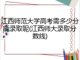江西师范大学高考需多少分能录取呢(江西师大录取分数线)