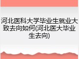 河北医科大学毕业生就业大致去向如何(河北医大毕业生去向)