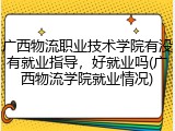 广西物流职业技术学院有没有就业指导，好就业吗(广西物流学院就业情况)