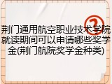 荆门通用航空职业技术学院就读期间可以申请哪些奖学金(荆门航院奖学金种类)