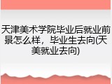 天津美术学院毕业后就业前景怎么样，毕业生去向(天美就业去向)