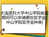 大连医科大学中山学院就读期间可以申请哪些奖学金(中山学院奖学金种类)