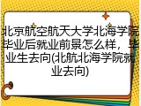 北京航空航天大学北海学院毕业后就业前景怎么样，毕业生去向(北航北海学院就业去向)