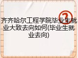 齐齐哈尔工程学院毕业生就业大致去向如何(毕业生就业去向)