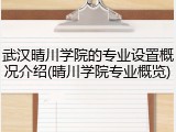 武汉晴川学院的专业设置概况介绍(晴川学院专业概览)