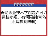 青岛职业技术学院是否可以进校参观，有何限制(青岛职院参观限制)