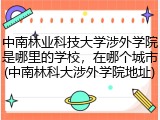 中南林业科技大学涉外学院是哪里的学校，在哪个城市(中南林科大涉外学院地址)