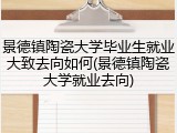 景德镇陶瓷大学毕业生就业大致去向如何(景德镇陶瓷大学就业去向)