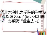 河北水利电力学院的学生毕业都怎么样了(河北水利电力学院毕业生去向)