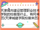天津城市建设管理职业技术学院的校徽是什么，有何来历(天津城建学院校徽来历)