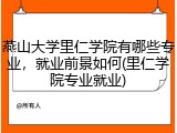 燕山大学里仁学院有哪些专业，就业前景如何(里仁学院专业就业)
