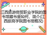江西旅游商贸职业学院的图书馆藏书量如何，简介(江西旅商学院图书馆概况)