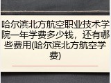 哈尔滨北方航空职业技术学院一年学费多少钱，还有哪些费用(哈尔滨北方航空学费)