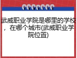 武威职业学院是哪里的学校，在哪个城市(武威职业学院位置)