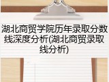 湖北商贸学院历年录取分数线深度分析(湖北商贸录取线分析)