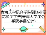 青海大学昆仑学院到毕业要花多少学费(青海大学昆仑学院学费总计)