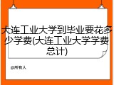 大连工业大学到毕业要花多少学费(大连工业大学学费总计)