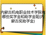 内蒙古机电职业技术学院有哪些奖学金和助学金呢(内蒙古奖助学金)