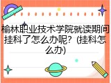 榆林职业技术学院就读期间挂科了怎么办呢？(挂科怎么办)