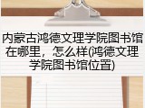 内蒙古鸿德文理学院图书馆在哪里，怎么样(鸿德文理学院图书馆位置)