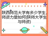 陕西师范大学有多少学生，师资力量如何(陕师大学生与师资)
