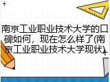 南京工业职业技术大学的口碑如何，现在怎么样了(南京工业职业技术大学现状)