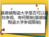 景德镇陶瓷大学是否可以进校参观，有何限制(景德镇陶瓷大学参观限制)