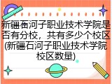 新疆石河子职业技术学院是否有分校，共有多少个校区(新疆石河子职业技术学院校区数量)