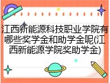 江西新能源科技职业学院有哪些奖学金和助学金呢(江西新能源学院奖助学金)