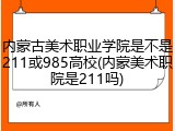 内蒙古美术职业学院是不是211或985高校(内蒙美术职院是211吗)