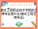 重庆工程职业技术学院的王牌专业是什么(重庆工程王牌专业)