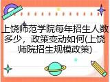 上饶师范学院每年招生人数多少，政策变动如何(上饶师院招生规模政策)