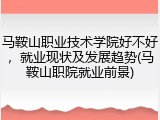 马鞍山职业技术学院好不好，就业现状及发展趋势(马鞍山职院就业前景)