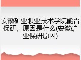 安徽矿业职业技术学院能否保研，原因是什么(安徽矿业保研原因)