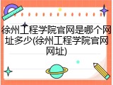 徐州工程学院官网是哪个网址多少(徐州工程学院官网网址)