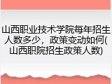 山西职业技术学院每年招生人数多少，政策变动如何(山西职院招生政策人数)