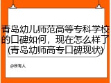青岛幼儿师范高等专科学校的口碑如何，现在怎么样了(青岛幼师高专口碑现状)