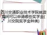 四川交通职业技术学院就读期间可以申请哪些奖学金(川交院奖学金种类)