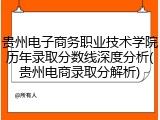 贵州电子商务职业技术学院历年录取分数线深度分析(贵州电商录取分解析)