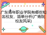 广东青年职业学院有哪些知名校友，简单分析(广青院校友风采)