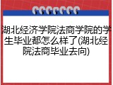 湖北经济学院法商学院的学生毕业都怎么样了(湖北经院法商毕业去向)