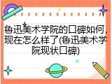 鲁迅美术学院的口碑如何，现在怎么样了(鲁迅美术学院现状口碑)