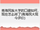 青海民族大学的口碑如何，现在怎么样了(青海民大现今评价)