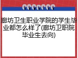 廊坊卫生职业学院的学生毕业都怎么样了(廊坊卫职院毕业生去向)
